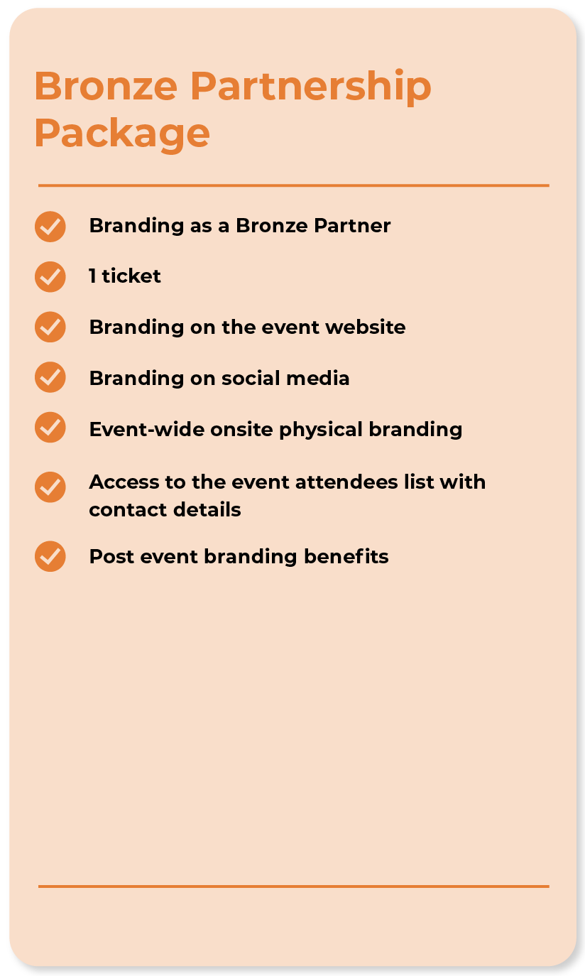 BRONZE PARTNERSHIP PACKAGE
